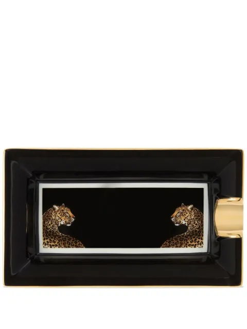 Dolce & Gabbana leopard-print porcelain ash-tray Black TCC102TCA44