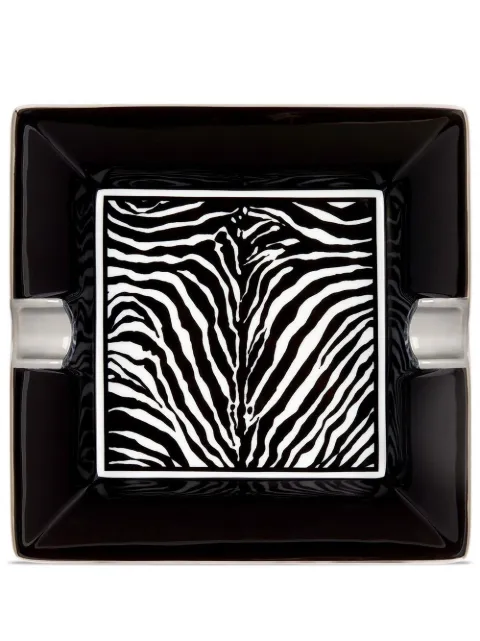 Dolce & Gabbana zebra-print porcelain ash-tray Black TCC101TCA70