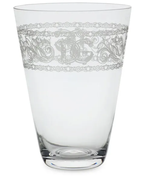 Dolce & Gabbana hand-blown glass cups (set of two) White TCBS03TCA73