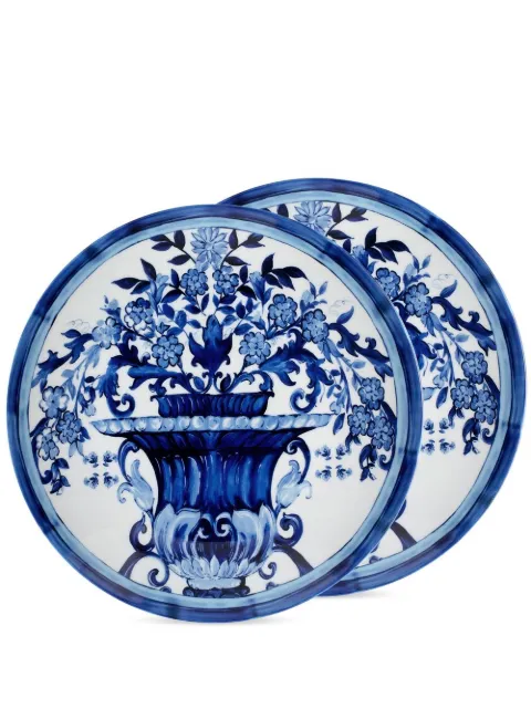 Dolce & Gabbana set-of-two dinner plates Blue TC0S04TCA88