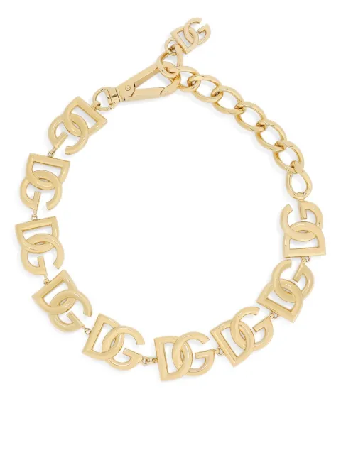Dolce & Gabbana DG-logo chain-link choker Gold WNO4S1W1111