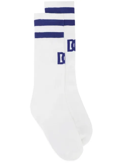 Dolce & Gabbana DG-logo socks White FXH19TJACR5