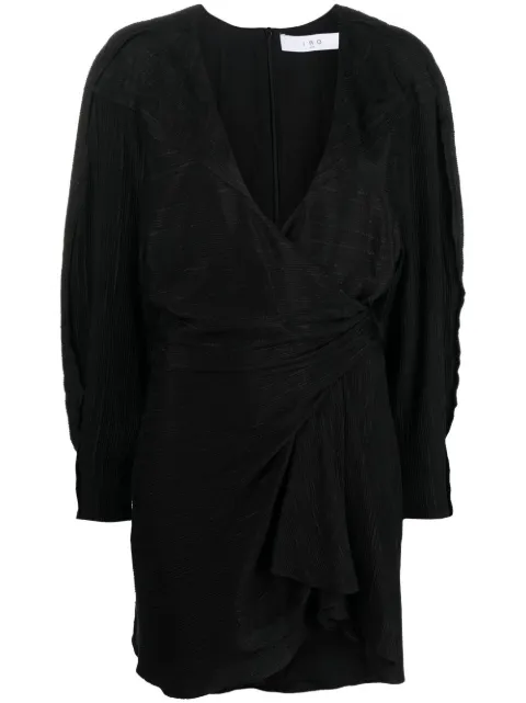 IRO Nokia wrap dress Black WM33ANOKIA