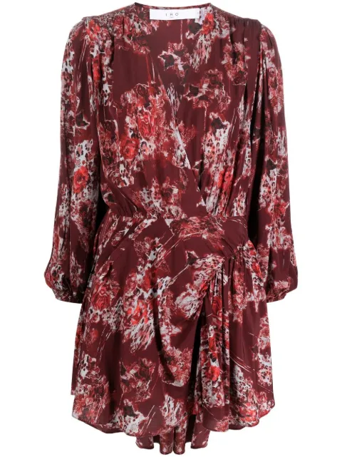 IRO Azula floral-print dress Red WP33AZULA