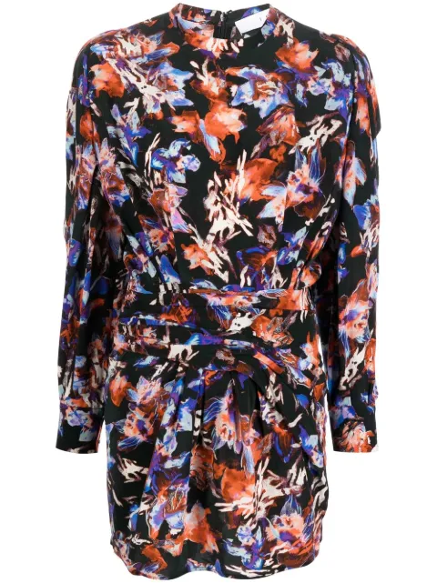 IRO Merera abstract-print dress Black WP33MERERA