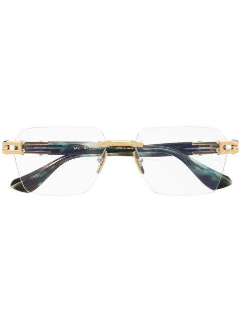 Dita Eyewear rimless square-frame glasses Black DTX154A03