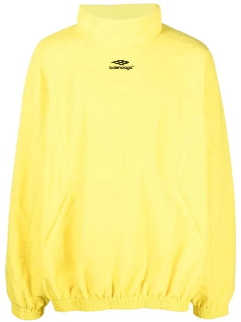 Balenciaga logo oversized sweatshirt Yellow 720153TKO48