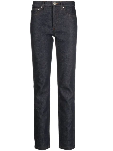 A.P.C. Petit New Standard contrasting-stitch detail jeans Blue CODBSM09047