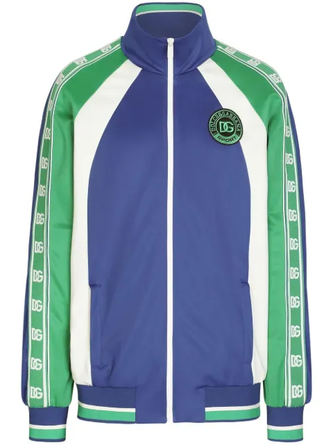 Dolce & Gabbana colour-block track jacket Blue G9XH7ZHU7B7