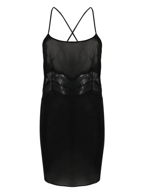 Calvin Klein Underwear panelled sleeveless night dress Black 000QS6846E