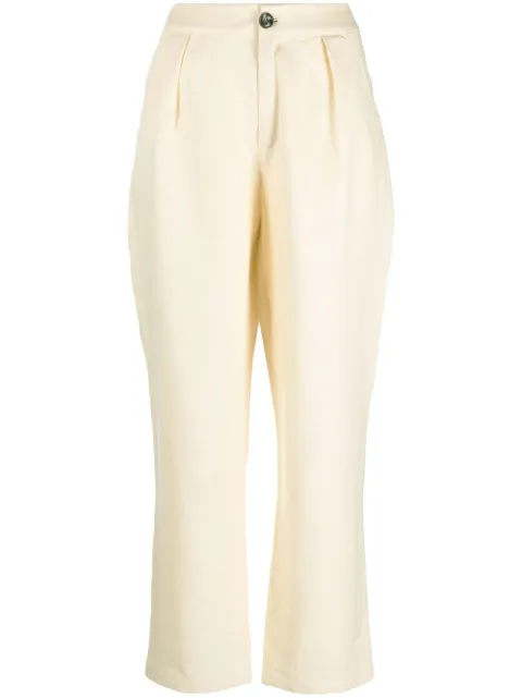 SIEDRES wide-leg linen trousers Neutrals SS22BT21BG