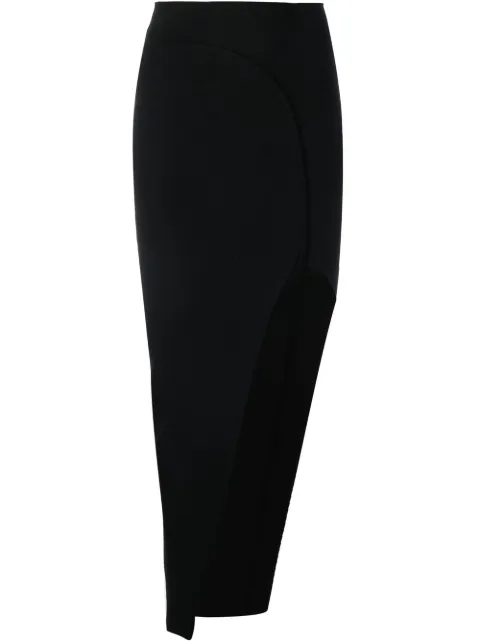 Rick Owens Theresa mid-length skirt Black RP02B6669KST