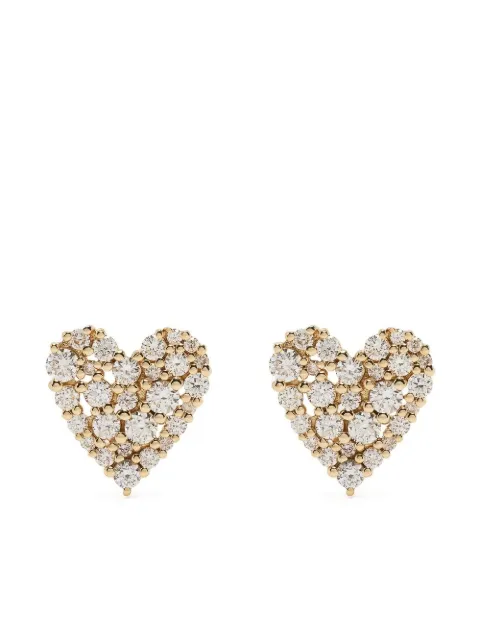 Sydney Evan 14kt yellow Cocktail Heart diamond earring Gold EJP2736Y