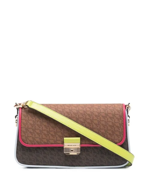 Michael Michael Kors Bradshaw logo-print crossbody bag Brown 30S2G2BL5O
