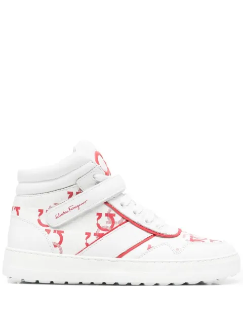 Ferragamo Noè high-top leather sneakers White 756261