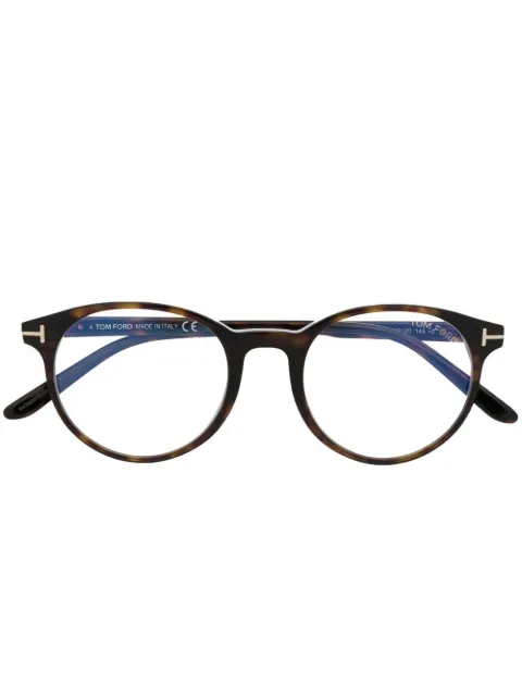 TOM FORD Eyewear round-frame optical glasses Brown FT5695