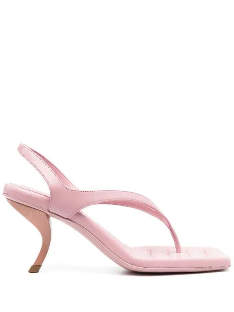 GIABORGHINI Rosie leather sandals Pink ROSIE13