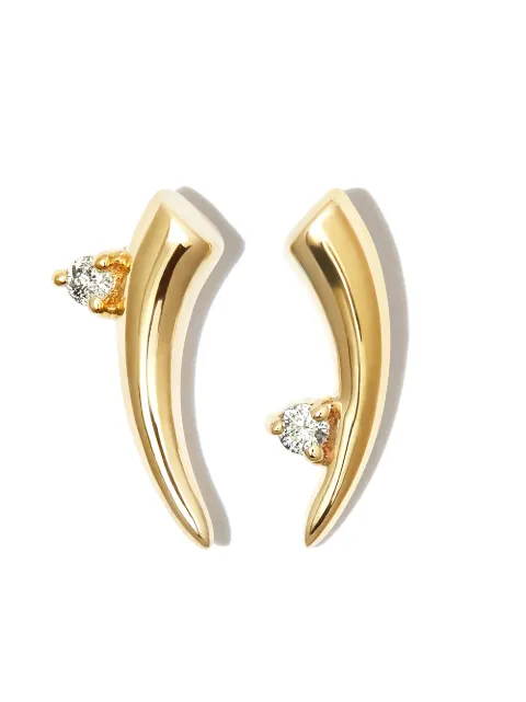 Adina Reyter 14K yellow gold thorn diamond stud earrings Gold E1180THEY14YELLOW