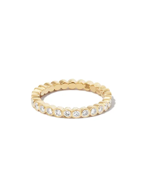 Sophie Bille Brahe 18kt yellow gold Mon Cher Croissant diamond eternity ring Gold R122CHCR23WH