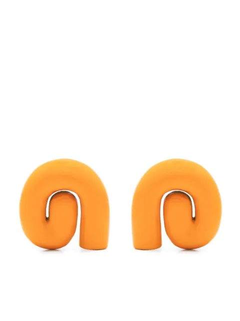 Uncommon Matters Nimbus lacquered-wood earrings Orange TBOEA01