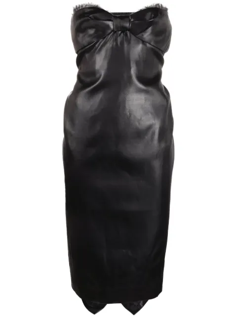 Saint Laurent strapless mid-length dress Black 680636Y6A41