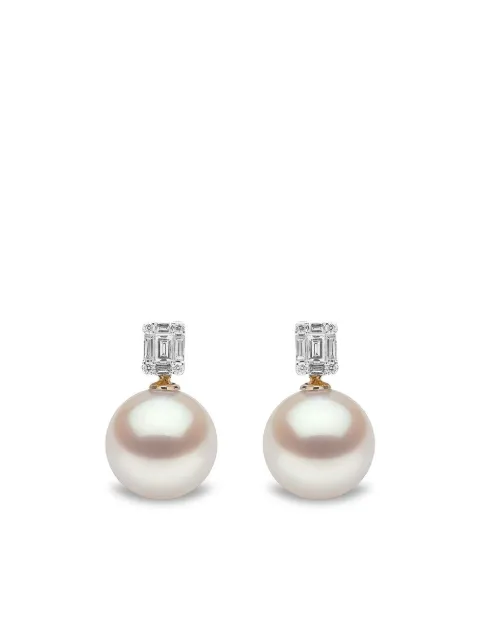 Yoko London 18kt yellow gold Starlight south sea pearl and diamond earrings Gold QYE22666W