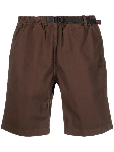 Gramicci G-Shorts belted cotton shorts Brown G101OGT