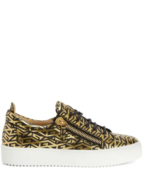 Giuseppe Zanotti Gail monogram sneakers Gold RW20041002