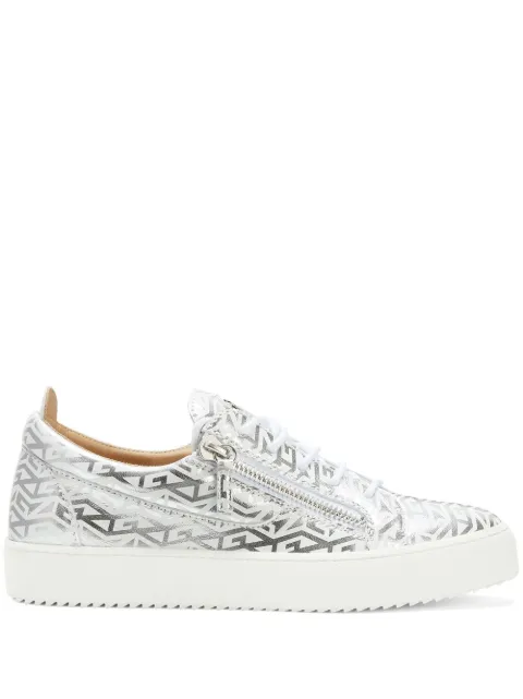 Giuseppe Zanotti Gail Monogram sneakers Silver RW20041001