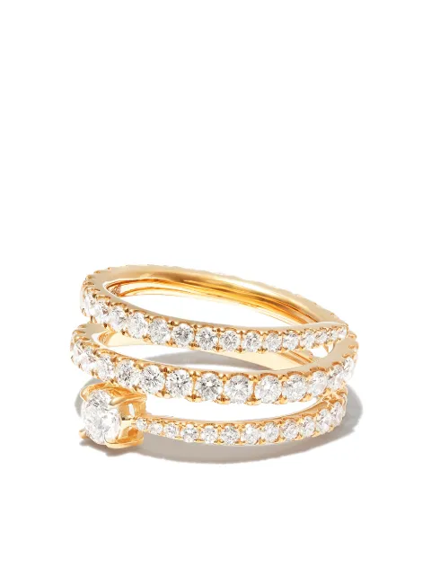 Anita Ko 18kt yellow gold Coil diamond ring Gold AKR3CODRYG