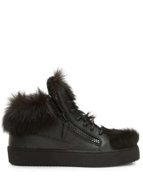 Giuseppe Zanotti Marlena Winter mid-top sneakers Black RW20055001