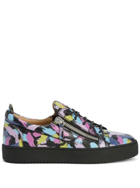 Giuseppe Zanotti Frankie double-zip low-top sneakers Multicolour RU20049001
