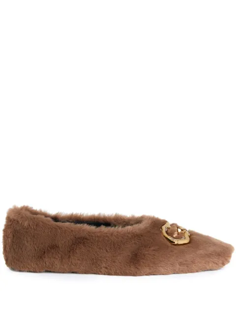 Giuseppe Zanotti Lucreciia faux fur loafers Brown I260019005