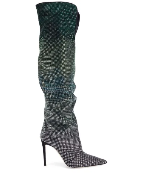 Giuseppe Zanotti 105mm GZ Gala Caleido knee-high boots Black I280017001