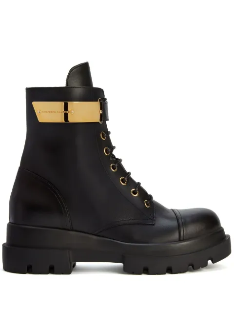 Giuseppe Zanotti Alexa logo plate boots Black I270024001