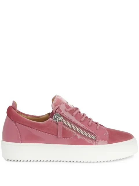 Giuseppe Zanotti Gail velvet sneakers Pink RW20036003