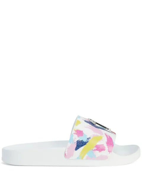 Giuseppe Zanotti Brett slides White RW20040001