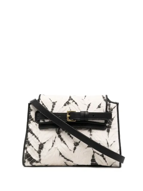 Suzusan tie-dye cross body bag White 9010C