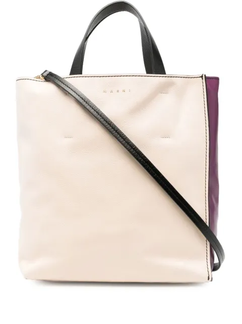 Marni Museuo colour-block tote bag Neutrals SHMP0018L0P2644