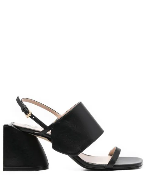 Nº21 wide-strap 75mm sandals Black 22ECSXNV13181