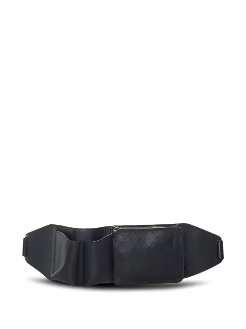 CHANEL Pre-Owned 2014 diamond-quilted belt bag Black NHZ21UMVZIOKKAF9