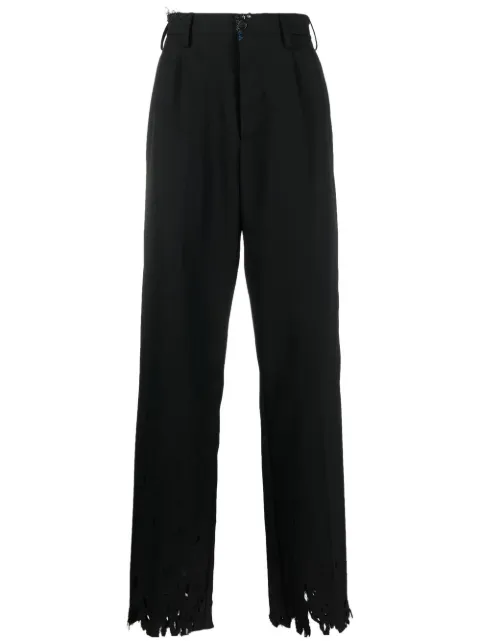 Marni distressed straight-leg cut trousers Black PUMU0202UXUSCU62