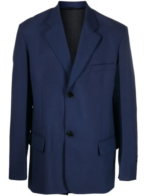 Marni Tropical wool blazer Blue GUMU0086BQTW839