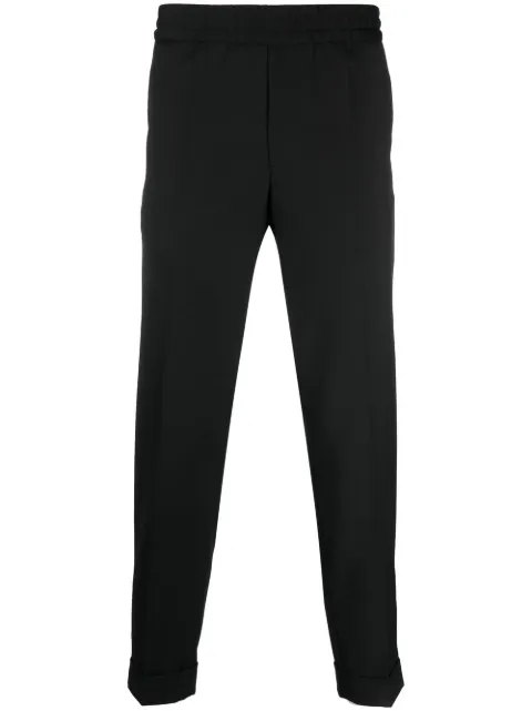 Filippa K Terry cropped tapered trousers Black 29110