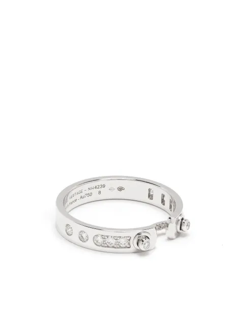 Nouvel Heritage 18kt white gold Tuxedo Mood diamond ring Silver NH71018W
