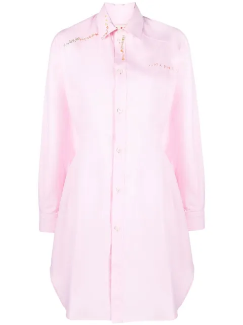 Marni embroidered shirt dress Pink ABMA0909S1UTC193