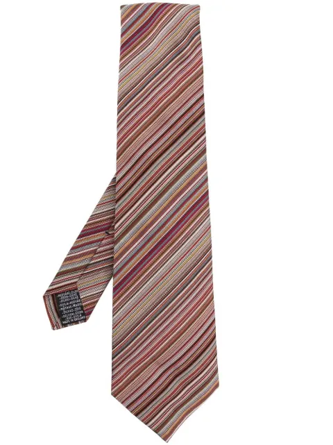 Paul Smith diagonal-stripe silk tie Multicolour M1A0TIEJ41187