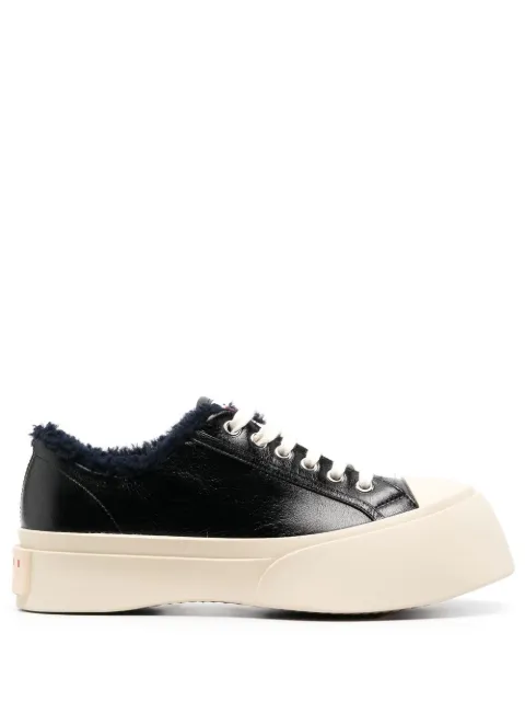Marni almond-toe lace-up sneakers Black SNZW007320P5045