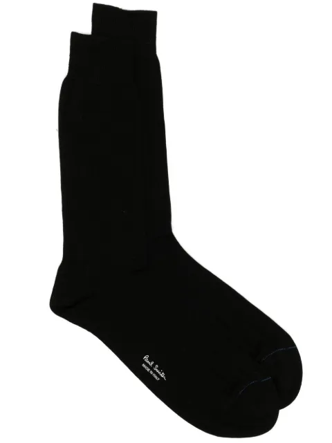 Paul Smith branded-footbed detail socks Black M1A800MOJ215
