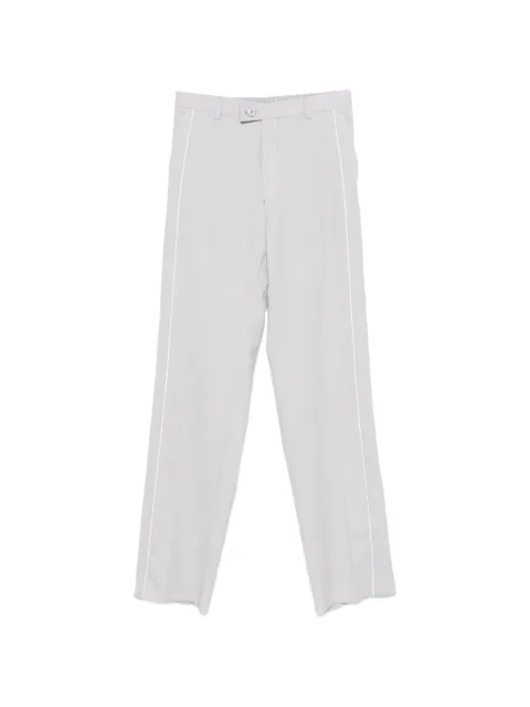 Martine Rose contrasting-border tailored trousers Grey MRSS22329WJ